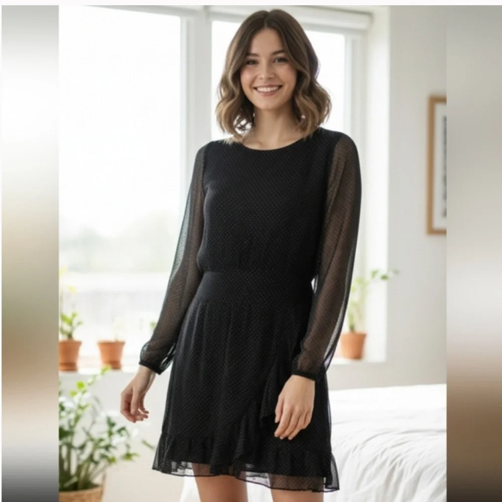 Sézane Black and White Polka Dot Garment - Picture 5 of 10